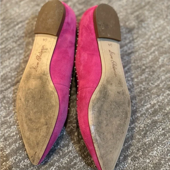 Hot pink suede- Sam Edelman Flats - Picture 4 of 4
